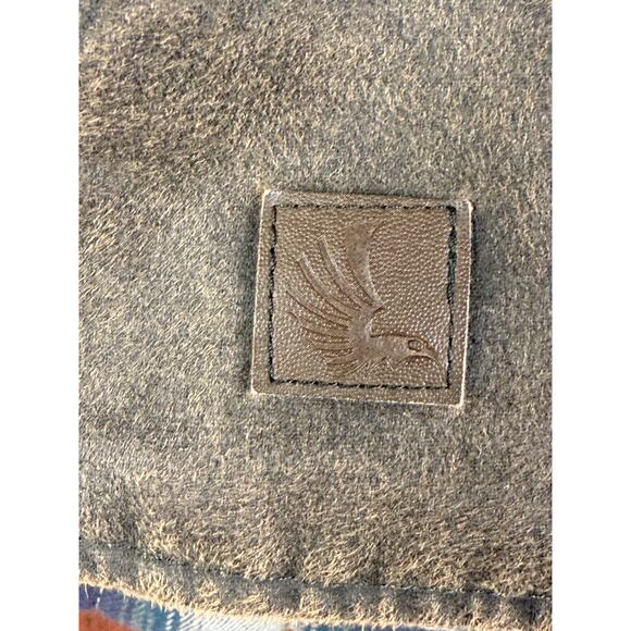 Cody James Dusty 3.0 Oil Coated Zip Up Vest Jacket Brown Plaid Liner Mens XL GUC - Picture 4 of 12